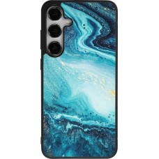 Samsung Galaxy S25+ Case Hülle - Silikon schwarz Sea Foam Blue