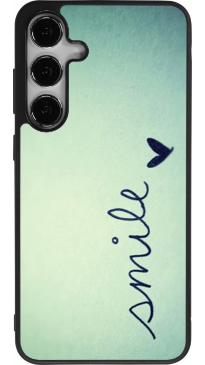 Samsung Galaxy S25+ Case Hülle - Silikon schwarz Smile