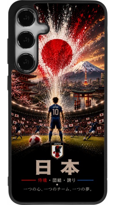 Samsung Galaxy S25+ Case Hülle - Silikon schwarz Fussball Japan splash 2026