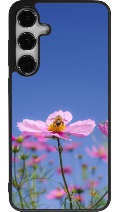 Samsung Galaxy S25+ Case Hülle - Silikon schwarz Bee on a flower 2026