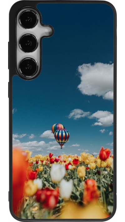 Samsung Galaxy S25+ Case Hülle - Silikon schwarz Hot air balloon 2026