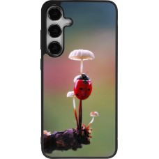 Samsung Galaxy S25+ Case Hülle - Silikon schwarz Ladybird on a mushroom 2026
