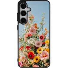 Samsung Galaxy S25+ Case Hülle - Silikon schwarz Spring flowers 2026