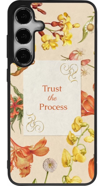 Samsung Galaxy S25+ Case Hülle - Silikon schwarz Trust the process 2026