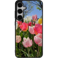 Samsung Galaxy S25+ Case Hülle - Silikon schwarz Tulips 2026