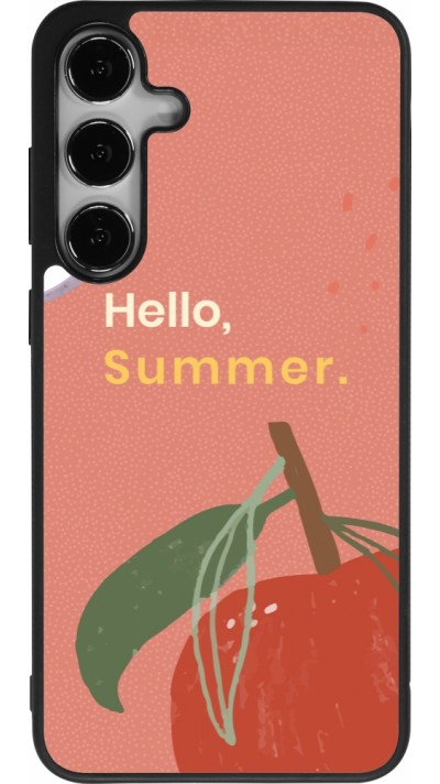 Samsung Galaxy S25+ Case Hülle - Silikon schwarz Summer 2025 Hello summer