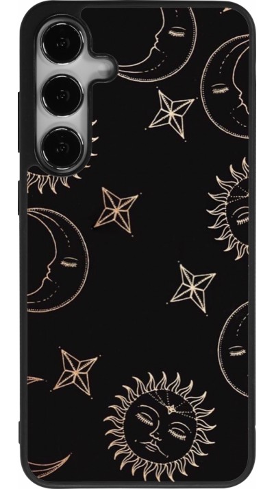 Coque Samsung Galaxy S25+ - Silicone rigide noir Suns and Moons