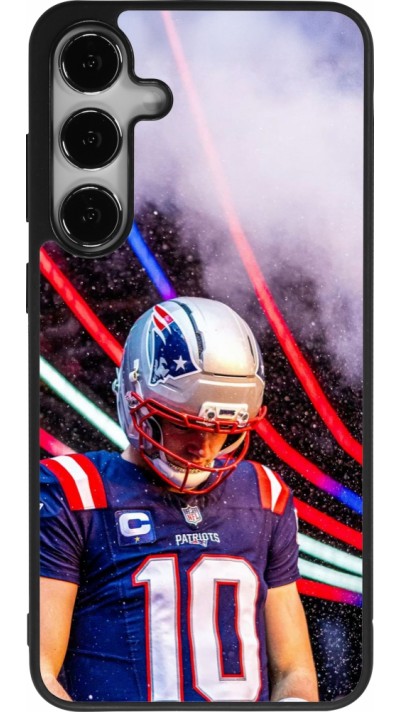 Coque Samsung Galaxy S25+ - Silicone rigide noir Super Bowl 26 Patriots 3