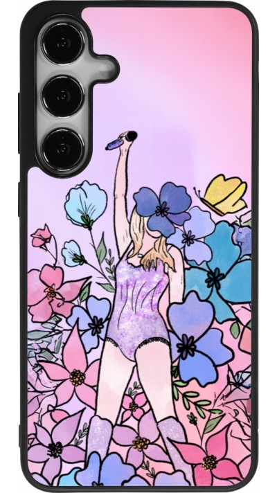Samsung Galaxy S25+ Case Hülle - Silikon schwarz Taylor Swift Sketch - Pink