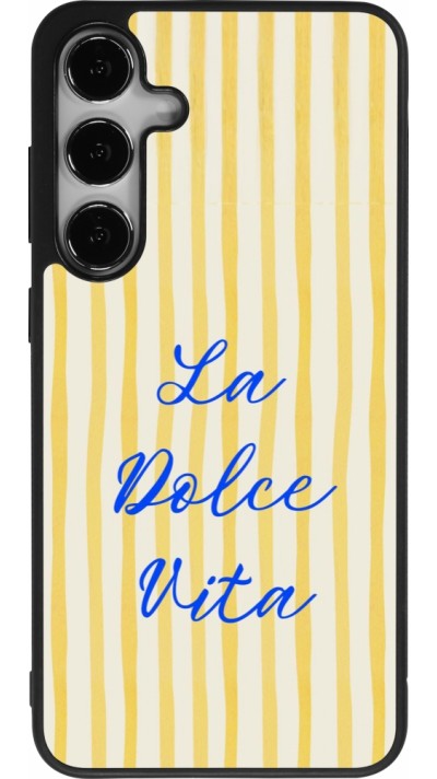 Samsung Galaxy S25+ Case Hülle - Silikon schwarz The good life 2026