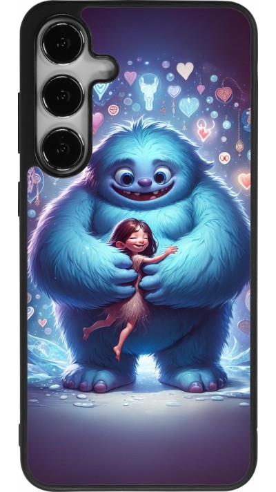 Coque Samsung Galaxy S25+ - Silicone rigide noir Valentine 2024 Fluffy Love