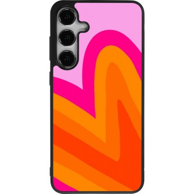 Samsung Galaxy S25+ Case Hülle - Silikon schwarz Valentine 2024 heart gradient