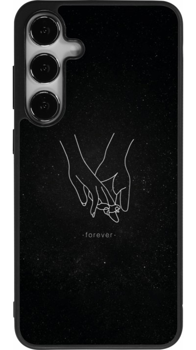 Coque Samsung Galaxy S25+ - Silicone rigide noir Valentine 2023 hands forever