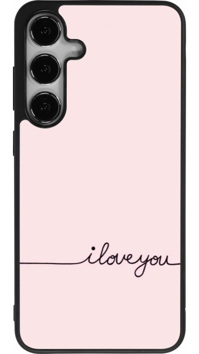 Coque Samsung Galaxy S25+ - Silicone rigide noir Valentine 2023 i love you writing