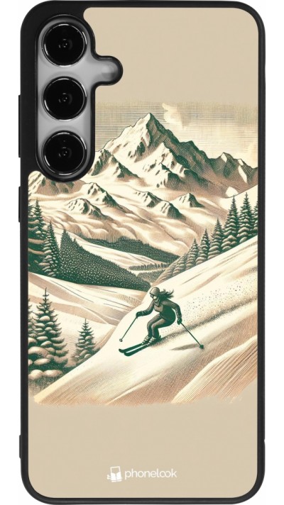 Samsung Galaxy S25+ Case Hülle - Silikon schwarz Vintage Skiberg