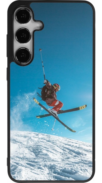 Samsung Galaxy S25+ Case Hülle - Silikon schwarz Winter 22 Ski Jump