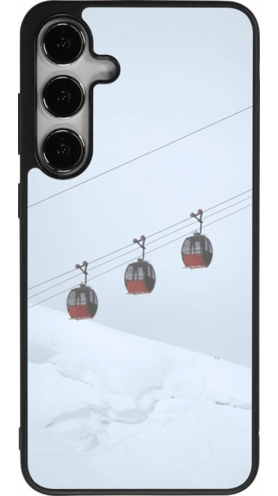 Samsung Galaxy S25+ Case Hülle - Silikon schwarz Winter 22 ski lift
