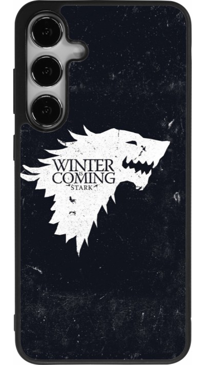 Samsung Galaxy S25+ Case Hülle - Silikon schwarz Winter is coming Stark
