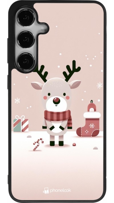 Samsung Galaxy S25+ Case Hülle - Silikon schwarz Weihnachten 2023 Choupinette Rentier