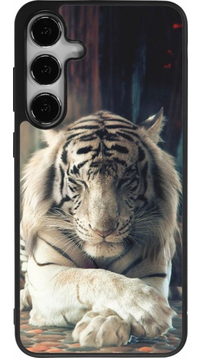 Samsung Galaxy S25+ Case Hülle - Silikon schwarz Zen Tiger