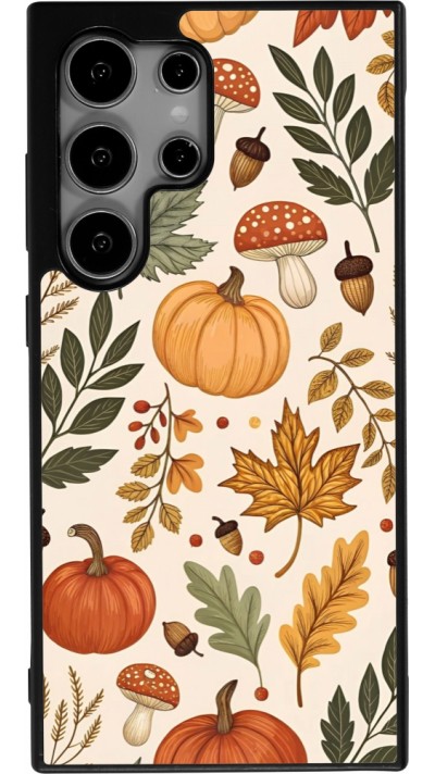 Samsung Galaxy S25 Ultra Case Hülle - Silikon schwarz Autumn 25 Autumn pattern