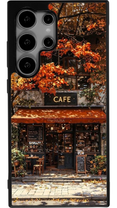 Samsung Galaxy S25 Ultra Case Hülle - Silikon schwarz Autumn 25 Coffee shop