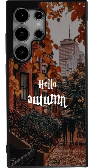 Samsung Galaxy S25 Ultra Case Hülle - Silikon schwarz Autumn 25 Hello autumn
