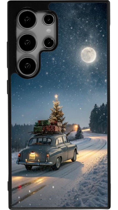 Samsung Galaxy S25 Ultra Case Hülle - Silikon schwarz Christmas 25 Car with Tree Xmas