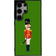 Samsung Galaxy S25 Ultra Case Hülle - Silikon schwarz Christmas 25 Nutcracker Green