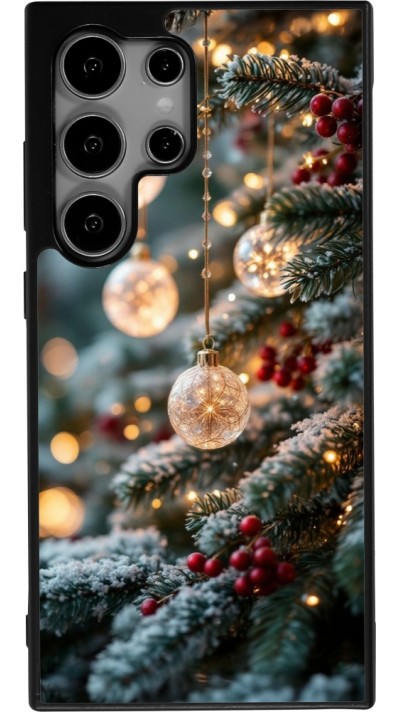 Samsung Galaxy S25 Ultra Case Hülle - Silikon schwarz Christmas 25 Xmas Decorated Tree