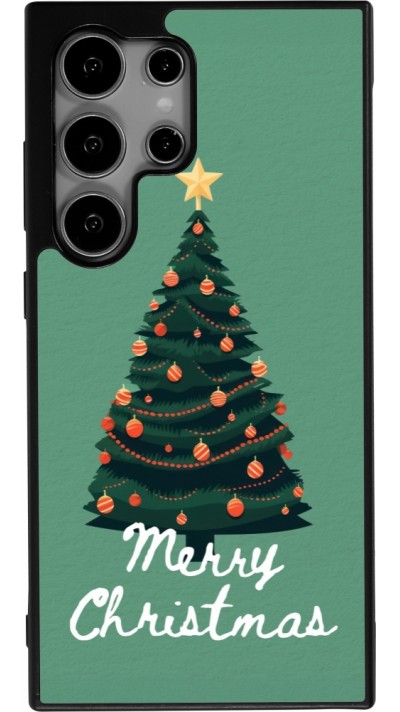 Samsung Galaxy S25 Ultra Case Hülle - Silikon schwarz Christmas 25 Xmas Tree