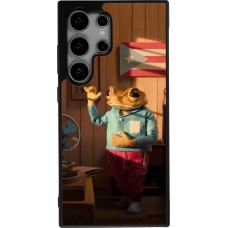 Samsung Galaxy S25 Ultra Case Hülle - Silikon schwarz Dancing frog DTMF