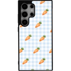 Samsung Galaxy S25 Ultra Case Hülle - Silikon schwarz Easter 2026 Pattern carrots