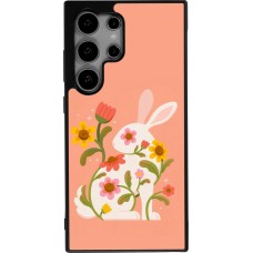 Samsung Galaxy S25 Ultra Case Hülle - Silikon schwarz Easter 2026 Rabbit collage