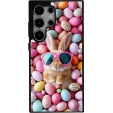 Samsung Galaxy S25 Ultra Case Hülle - Silikon schwarz Easter 2026 Rabbit fun