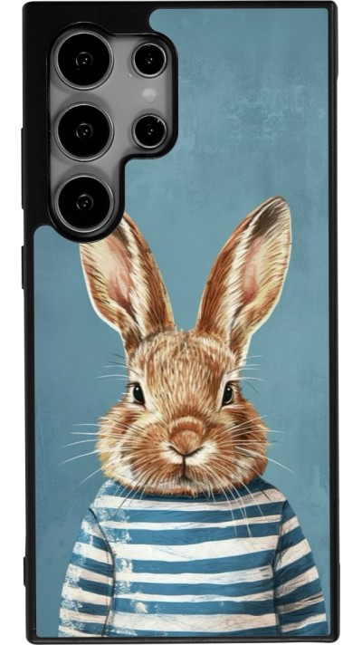 Samsung Galaxy S25 Ultra Case Hülle - Silikon schwarz Easter 2026 Rabbit navy