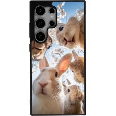 Samsung Galaxy S25 Ultra Case Hülle - Silikon schwarz Easter 2026 Rabbits