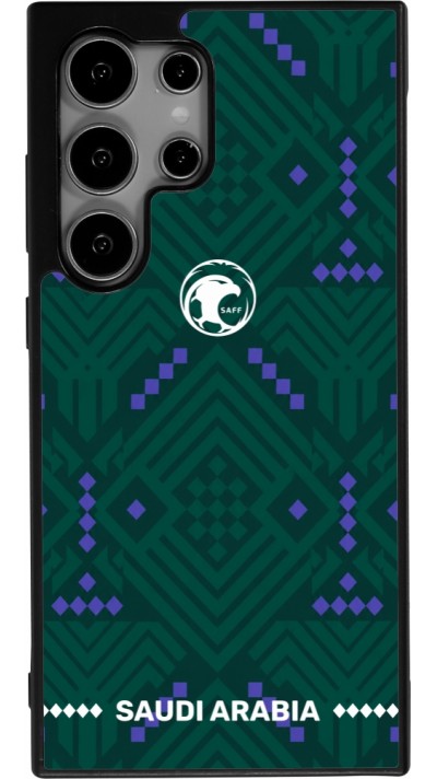 Samsung Galaxy S25 Ultra Case Hülle - Silikon schwarz Saudi Arabien 2026 personalisierbares Fussballtrikot