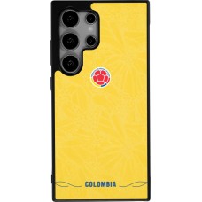 Samsung Galaxy S25 Ultra Case Hülle - Silikon schwarz Kolumbien 2026 personalisierbares Fussballtrikot