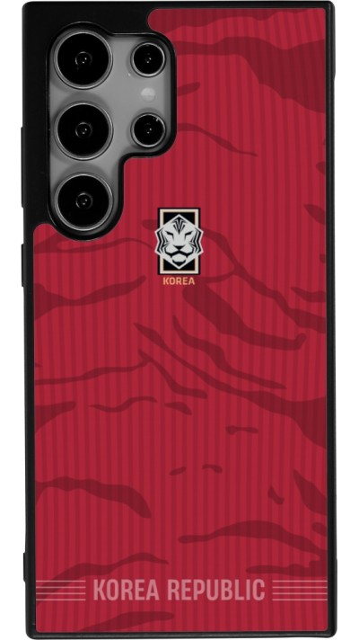Samsung Galaxy S25 Ultra Case Hülle - Silikon schwarz Südkorea 2026 personalisierbares Fussballtrikot
