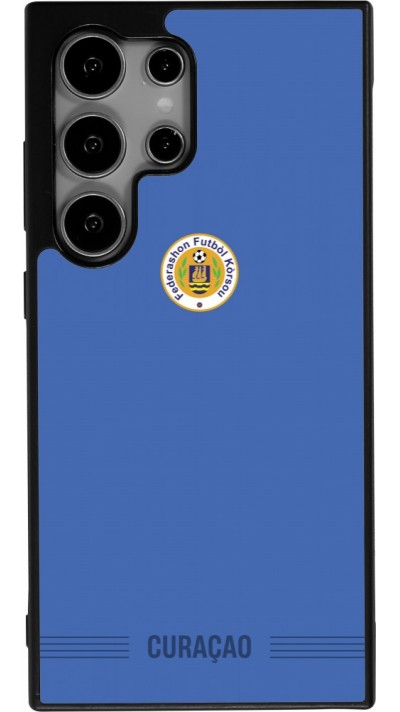 Samsung Galaxy S25 Ultra Case Hülle - Silikon schwarz Curaçao 2026 personalisierbares Fussballtrikot