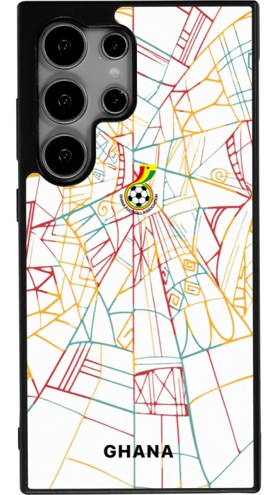 Samsung Galaxy S25 Ultra Case Hülle - Silikon schwarz Ghana 2026 personalisierbares Fussballtrikot