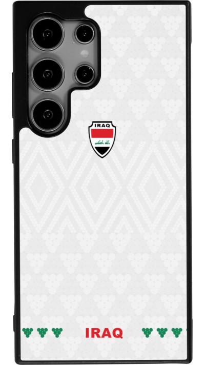 Samsung Galaxy S25 Ultra Case Hülle - Silikon schwarz Irak 2026 personalisierbares Fussballtrikot
