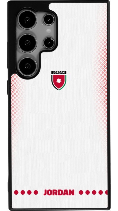 Samsung Galaxy S25 Ultra Case Hülle - Silikon schwarz Jordanien 2026 personalisierbares Fussballtrikot