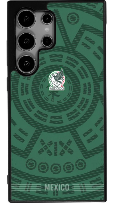 Samsung Galaxy S25 Ultra Case Hülle - Silikon schwarz Mexiko 2026 personalisierbares Fussballtrikot