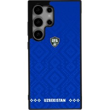 Samsung Galaxy S25 Ultra Case Hülle - Silikon schwarz Usbekistan 2026 personalisierbares Fussballtrikot