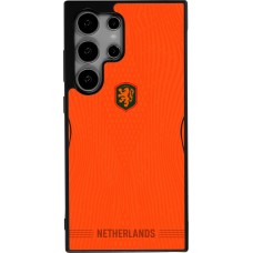 Samsung Galaxy S25 Ultra Case Hülle - Silikon schwarz Niederlande 2026 personalisierbares Fussballtrikot