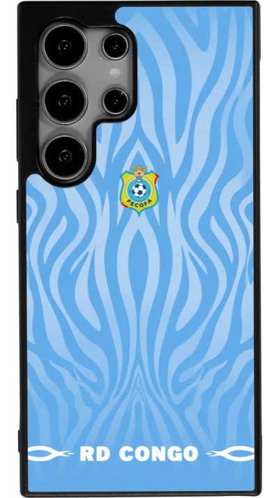 Samsung Galaxy S25 Ultra Case Hülle - Silikon schwarz Demokratische Republik Kongo 2026 personalisierbares Fussballtrikot