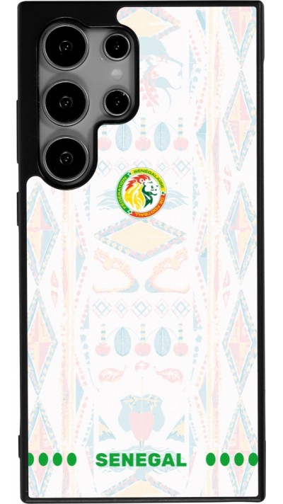 Samsung Galaxy S25 Ultra Case Hülle - Silikon schwarz Senegal 2026 personalisierbares Fussballtrikot