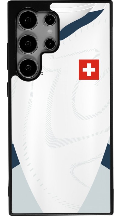 Samsung Galaxy S25 Ultra Case Hülle - Silikon schwarz Schweiz Away personalisierbares Fussballtrikot